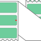 Fanfolded - 4 X 1 Premium Paper Direct Thermal Label - PMS 345 Green 345 - Permanent