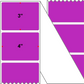 Fanfolded - 4 X 3 Premium Paper Thermal Transfer Label - Pantone Purple Pantone Purple - Permanent