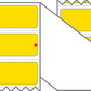 Fanfolded - 4 X 1 Premium Paper Direct Thermal Label - Pantone Yellow Yellow - Permanent