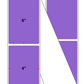 Fanfolded - 4 X 6 Premium Paper Direct Thermal Label - PMS 265 Medium Violet 265 - Permanent