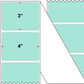 Fanfolded - 4 X 3 Premium Paper Thermal Transfer Label - PMS 331 Light (Mint) Green 331 - Permanent