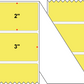 Fanfolded - 3 X 2 Premium Paper Thermal Transfer Label - PMS 100 Light Yellow 100 - Permanent