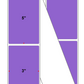 Fanfolded - 3 X 5 Premium Paper Direct Thermal Label - PMS 265 Medium Violet 265 - Permanent