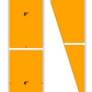 Fanfolded - 4 X 8 Premium Paper Direct Thermal Label - PMS 135 Pastel Orange 135 - Permanent