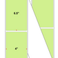 Fanfolded - 4 X 6.5 Premium Paper Direct Thermal Label - PMS 372 Light Yellow/Green 372 - Permanent
