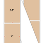 Fanfolded - 4 X 6.5 Premium Paper Direct Thermal Label - PMS 726 Brown 726 - Permanent
