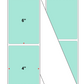 Fanfolded - 4 X 6 Premium Paper Thermal Transfer Label - PMS 331 Light (Mint) Green 331 - Permanent