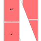 Fanfolded - 4 X 6.5 Premium Paper Thermal Transfer Label - Fluorescent Red 805 - Permanent