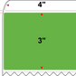 4 X 3 Premium Paper Thermal Transfer Label - Perforated - PMS 368 Medium Green/Yellow 368 - 4" Roll - Permanent