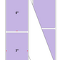 Fanfolded - 3 X 5 Premium Paper Thermal Transfer Label - PMS 2635 Lavender/Light Purple 2635 - Permanent