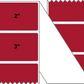 Fanfolded - 3 X 2 Premium Paper Direct Thermal Label - PMS 187 Dark Red 187 - Permanent