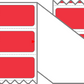 Fanfolded - 4 X 1 Premium Paper Direct Thermal Label - PMS 032 Red 32 - Permanent