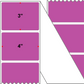 Fanfolded - 4 X 3 Premium Paper Thermal Transfer Label - PMS 247 Dark Purple 247 - Permanent
