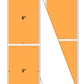 Fanfolded - 3 X 5 Premium Paper Thermal Transfer Label - Fluorescent Orange 804 - Permanent