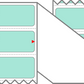 Fanfolded - 4 X 1 Premium Paper Thermal Transfer Label - PMS 331 Light (Mint) Green 331 - Permanent