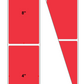 Fanfolded - 4 X 8 Premium Paper Thermal Transfer Label - PMS 032 Red 32 - Permanent