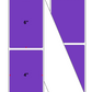 Fanfolded - 4 X 6 Premium Paper Direct Thermal Label - PMS 266 Violet 266 - Permanent