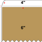 4 X 6 Premium Paper Direct Thermal Label - Perforated - PMS 465 Cardboard Brown 465 - 8" Roll - Permanent