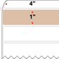 4 X 1 Premium Paper Direct Thermal Label - Perforated - PMS 4675 Tan 4675 - 4" Roll - Permanent