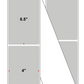 Fanfolded - 4 X 6.5 Premium Paper Thermal Transfer Label - PMS Cool Gray (Light) Gray Light - Permanent