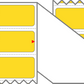 Fanfolded - 4 X 1 Premium Paper Thermal Transfer Label - PMS 115 Yellow/Orange 115 - Permanent