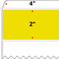 4 X 2 Premium Paper Direct Thermal Label - Perforated - PMS 3955 Yellow/Green 3955 - 8" Roll - Permanent