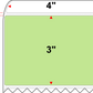 4 X 3 Premium Paper Thermal Transfer Label - Perforated - PMS 365 Light Green/Yellow 365 - 4" Roll - Permanent