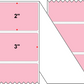 Fanfolded - 3 X 2 Premium Paper Thermal Transfer Label - PMS 182 Pink 182 - Permanent