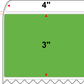 4 X 3 Premium Paper Direct Thermal Label - Perforated - PMS 368 Medium Green/Yellow 368 - 4" Roll - Permanent