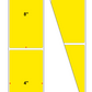 Fanfolded - 4 X 8 Premium Paper Thermal Transfer Label - Fluorescent Yellow 803 - Permanent