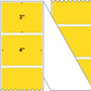 Fanfolded - 4 X 3 Premium Paper Thermal Transfer Label - PMS 115 Yellow/Orange 115 - Permanent