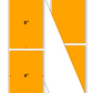 Fanfolded - 4 X 6 Premium Paper Direct Thermal Label - PMS 135 Pastel Orange 135 - Permanent