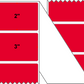 Fanfolded - 3 X 2 Premium Paper Direct Thermal Label - PMS 185 Red 185 - Permanent
