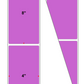 Fanfolded - 4 X 8 Premium Paper Direct Thermal Label - PMS 252 Light Purple 252 - Permanent