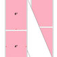 Fanfolded - 4 X 6 Premium Paper Direct Thermal Label - PMS 1767 Pink 1767 - Permanent