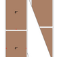 Fanfolded - 3 X 5 Premium Paper Thermal Transfer Label - PMS 479 Brown 479 - Permanent