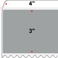 4 X 3 Premium Paper Direct Thermal Label - Perforated - PMS 422 Gray (Medium) 422 - 4" Roll - Permanent