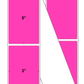 Fanfolded - 3 X 5 Premium Paper Thermal Transfer Label - Fluorescent Pink 806 - Permanent