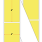 Fanfolded - 4 X 6 Premium Paper Thermal Transfer Label - Light Yellow 100 - Permanent