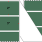 Fanfolded - 3 X 2 Premium Paper Thermal Transfer Label - PMS 349 Forest Green 349 - Permanent