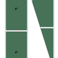 Fanfolded - 4 X 8 Premium Paper Thermal Transfer Label - PMS 349 Forest Green 349 - Permanent