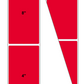 Fanfolded - 4 X 8 Premium Paper Thermal Transfer Label - PMS 185 Red 185 - Permanent