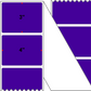 Fanfolded - 4 X 3 Premium Paper Thermal Transfer Label - Pantone Violet (Dark) Pantone Violet (Dark) - Permanent