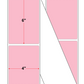 Fanfolded - 4 X 6 Premium Paper Thermal Transfer Label - Pastel Pink 182 - Permanent