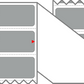 Fanfolded - 4 X 1 Premium Paper Thermal Transfer Label - PMS 422 Gray (Medium) 422 - Permanent