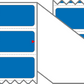 Fanfolded - 4 X 1 Premium Paper Direct Thermal Label - PMS 300 Blue 300 - Permanent