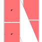 Fanfolded - 4 X 6 Premium Paper Thermal Transfer Label - Fluorescent Red 805 - Permanent