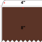 4 X 8 Premium Paper Direct Thermal Label - Perforated - PMS 4695 Dark Brown 4695 - 4" Roll - Permanent
