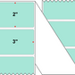 Fanfolded - 3 X 2 Premium Paper Thermal Transfer Label - PMS 331 Light (Mint) Green 331 - Permanent