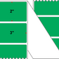 Fanfolded - 3 X 2 Premium Paper Direct Thermal Label - PMS 354 Green 354 - Permanent